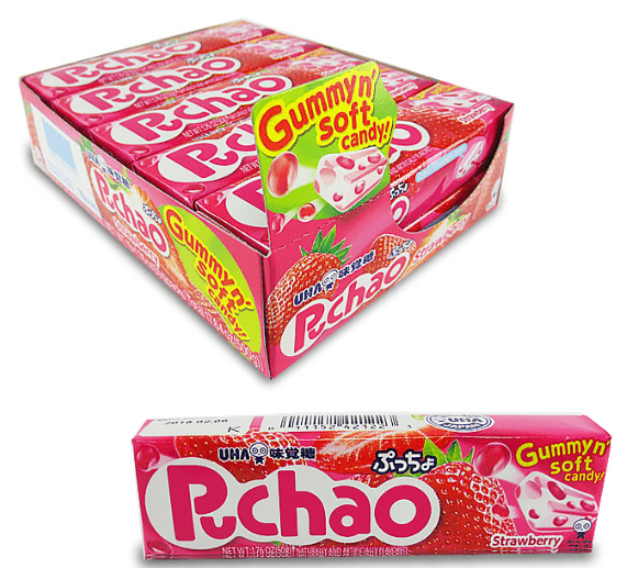 (S1 - 01) Box - Japan - Puchao Stick - Strawberry 1.76oz (49g) x 10 units - SugarMarket.ca