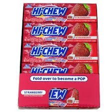 (S1 - 01) Box - TAIWAN - Hi - Chew STRAWBERRY 1.76oz (50g) x 15 units - SugarMarket.ca
