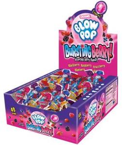 (S1 - 01) Box - US - Charms Blow Pop BurstingBerry 48 units - SugarMarket.ca