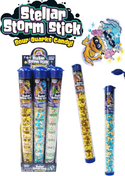 (S1 - 02) Box - Kidsmania Stellar Storm Sticks 1.52oz (43g) x 12 Units - SugarMarket.ca
