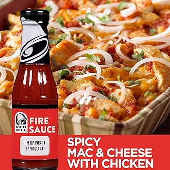 (S1 - 02) Box - US - CASE - Taco Bell - FIRE Sauce 7.5oz (213g) x 6 Bottles (Best Before Dec 2025 or after) - SugarMarket.ca