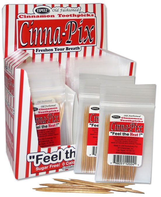 (S1 - 03) Box - CHINA - ESPEEZ Cinna - Pix Toothpicks x 24 units - SugarMarket.ca