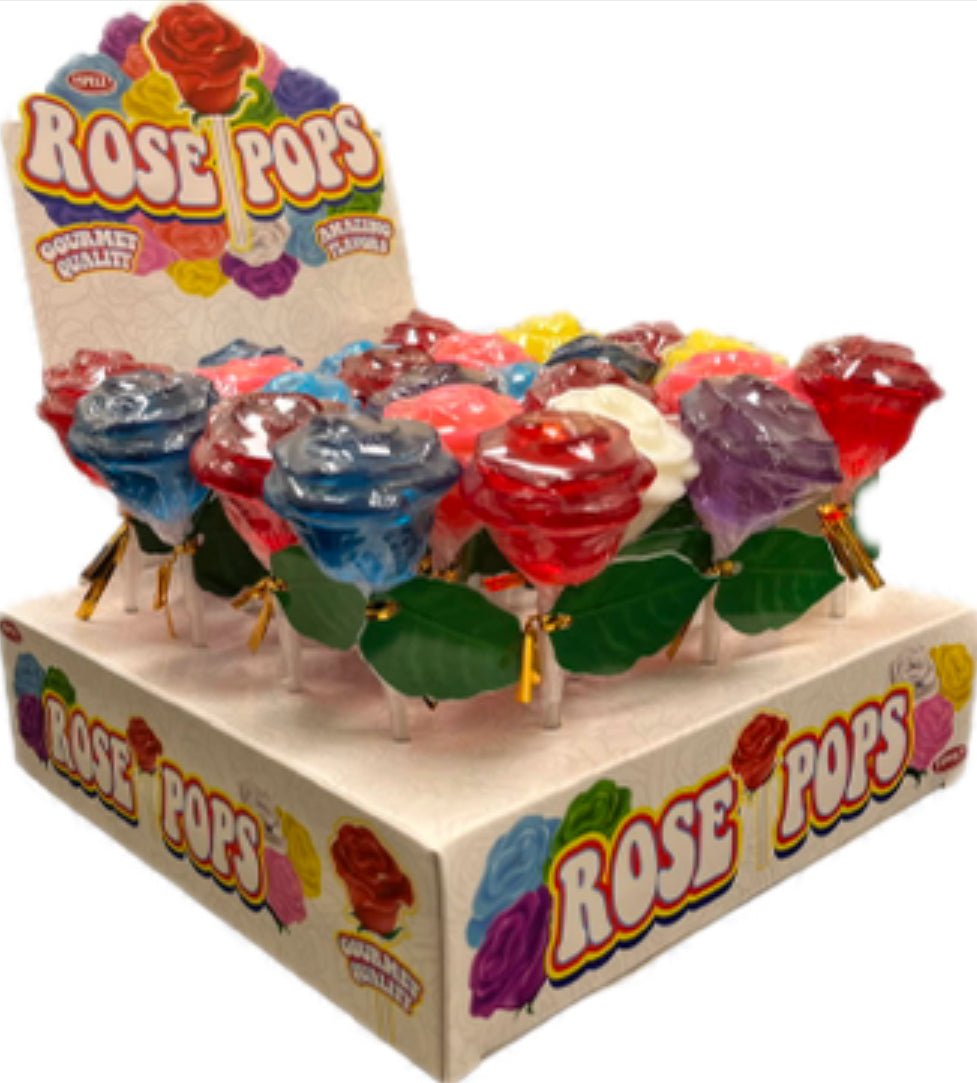 (S1 - 03) Box - CHINA - Espeez Rose Pops Candy 1.2OZ (34G) x 24 units - SugarMarket.ca