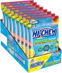 (S1 - 03) Box - TAIWAN - Hi - Chew Bag - Reduced Sugar Mango & Straw 2.12oz (60g) x 8 units - SugarMarket.ca