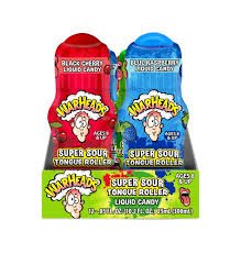 (S1 - 03) Box - US - Warheads Super Sour Tongue Rollers .85oz(24g) Display x 12 Units - SugarMarket.ca