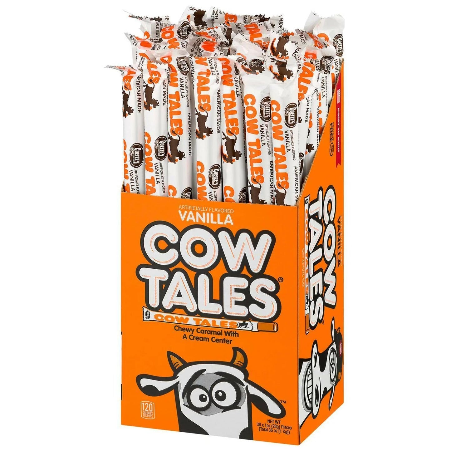 (S1 - 04) Box - US - Cow Tales - Caramel Vanilla 36 units - SugarMarket.ca