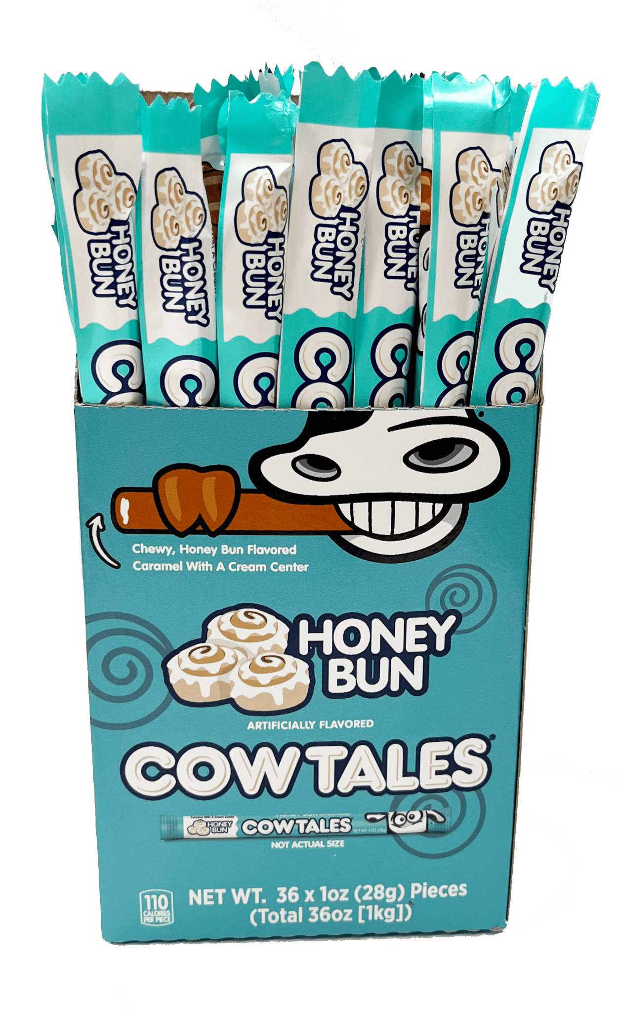 (S1 - 04) Box - US - Cow Tales Honey Bun 1oz(28g) x 36 Units - SugarMarket.ca