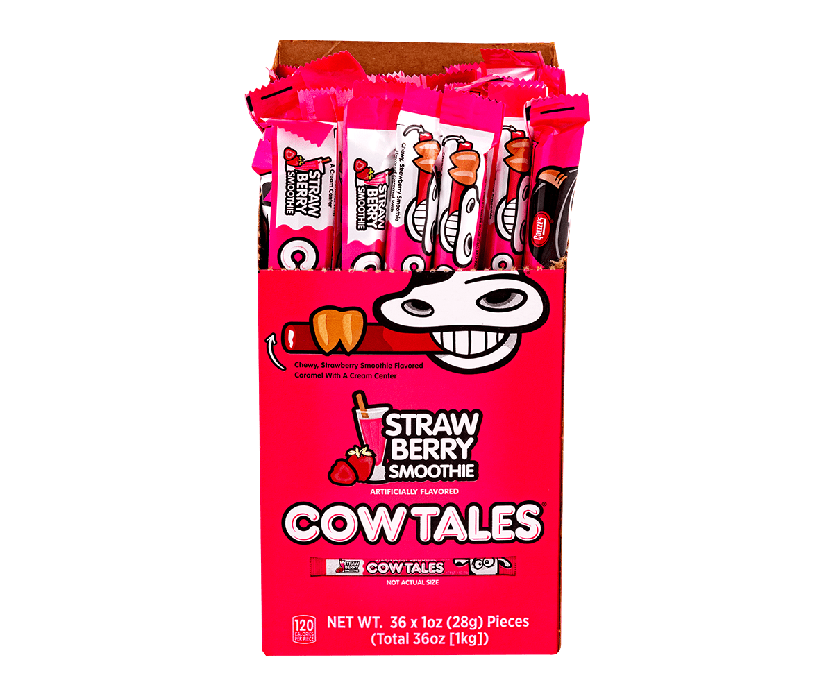 (S1 - 04) Box - US - Cow Tales Strawberry Smoothie 36 units - SugarMarket.ca