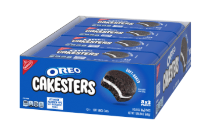 (S1 - 04) Box - US - OREO CAKESTERS ORIGINAL 3PK 3.03OZ (86g) x 8 units - SugarMarket.ca