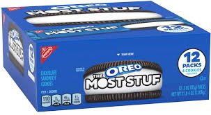 (S1 - 04) Box - US - Oreo The Most Stuf Cookies 3oz (85g) x 12 units - SugarMarket.ca