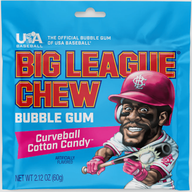 (S1 - 05) Box - US - Big League Chew - Cotton Candy 2.12oz(60g) x 12 Units - SugarMarket.ca
