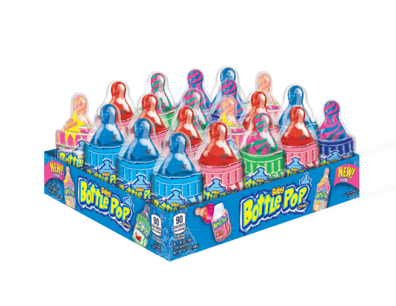 (S1 - 05) THAILAND - Topps - Baby Bottle Pop Assorted 0.85oz(24g) x 1 Unit - SugarMarket.ca
