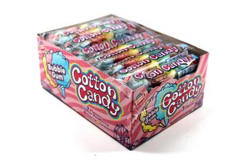 (S1 - 06) Box - Canada - Dubble Bubble Cotton Candy 4 - Ball Tube 0.64oz (18g) x 36 Units - SugarMarket.ca