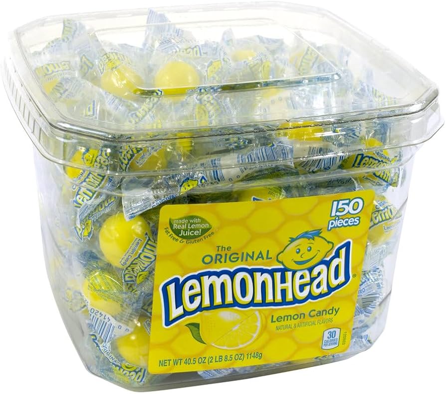 (S1 - 06) Box - MEXICO - Tub - Ferrara Lemonhead 150 units - SugarMarket.ca