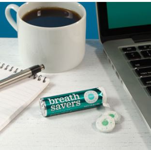 (S1 - 06) Box - US - Breath Savers Mints Roll - Wintergreen 0.75oz x 12 units - SugarMarket.ca