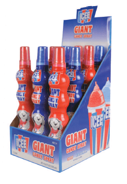 (S1 - 07) Box - CHINA - KoKo Icee Giant Spray Candy 3.72oz x 12 Units - SugarMarket.ca