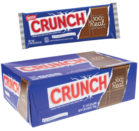 (S2 - 01) Box - US - Nestle Crunch (1.55OZ) (43.94g) x 36 units - SugarMarket.ca