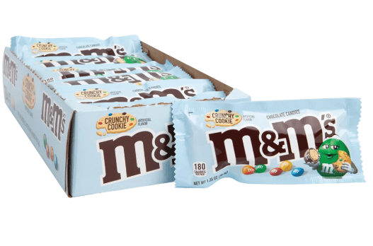(S2 - 02) Box - BRAZIL - M&M COOKIES 35g x 18 UNITS (BEST BEFORE MARCH 27,2026) - SugarMarket.ca