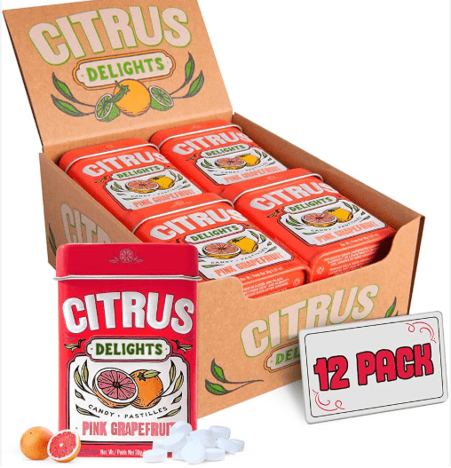 (S2 - 02) Box - Canada - BIG SKY - CITRUS DELIGHTS - Pink Grapefruit (30.33g) X 12 UNITS - SugarMarket.ca