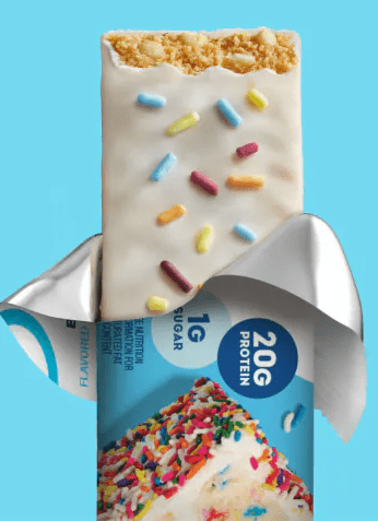 (S2 - 03) Box - US - Hershey ONE Birthday Cake Flavored Protein Standard Bar 2.12oz(60g) x 12 Units - SugarMarket.ca