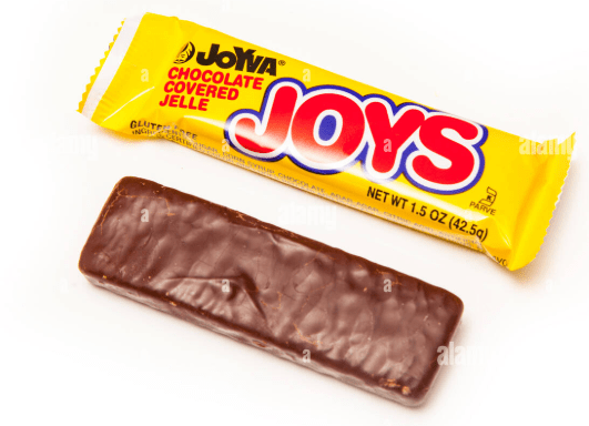 (S2 - 03) Box - US - Joyva Chocolate Covered Raspberry Joys Bar 1.5oz (43g) x 36 Units - SugarMarket.ca