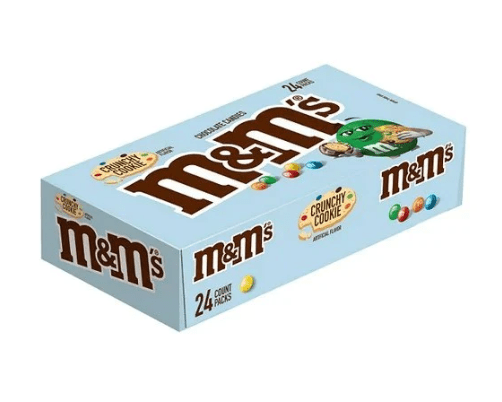 (S2 - 03) Box - US - M&M - Crunchy Milk Chocolate Standard Size 1.35oz (38.3g) x 24 Units - SugarMarket.ca