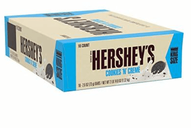 (S2 - 04) Box - US - Hershey Cookie n Creme - King Size - 2.6 oz (73.70g) x 18 units - SugarMarket.ca