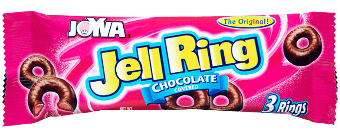 (S2 - 04) Box - Us - Joyva Chocolate Raspberry Jelly Rings 3 - Pack 1.35OZ(38G) X 24 UNITS - SugarMarket.ca
