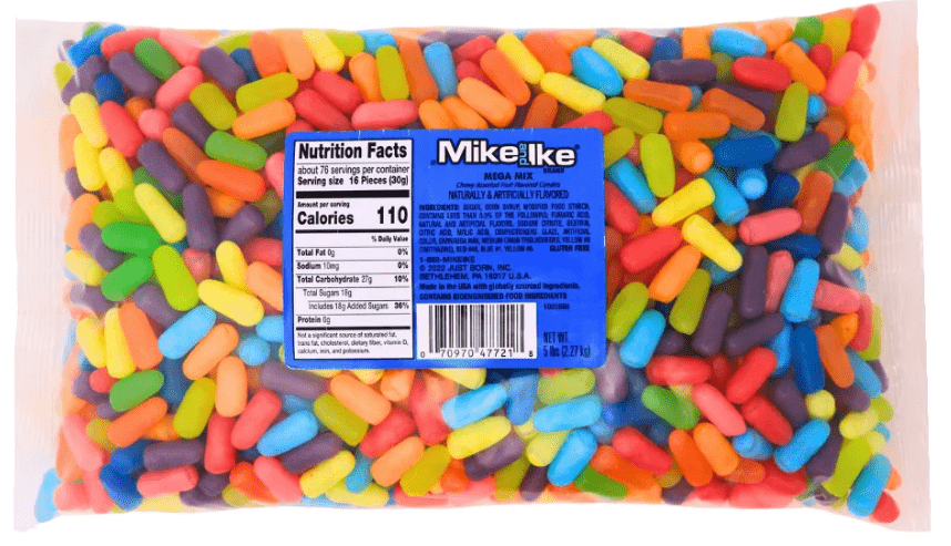 (S2 - 06) US - Bulk - Mike & Ike Mega Mix 5lb(2.27KG) X 1 Bag - SugarMarket.ca