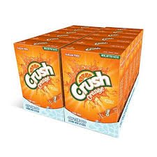 (S5 - 01) Box - US - Drink Mix - CASE - On the Go - ORANGE Crush Sugar Free (6 pockets) x 12 Boxes - SugarMarket.ca