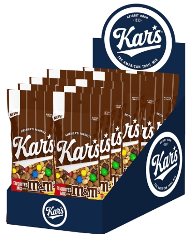 (S5 - 01) Box - US - Kar's Nuts - Favorites Mix With M & M 2oz (57g) x 12 Units - SugarMarket.ca