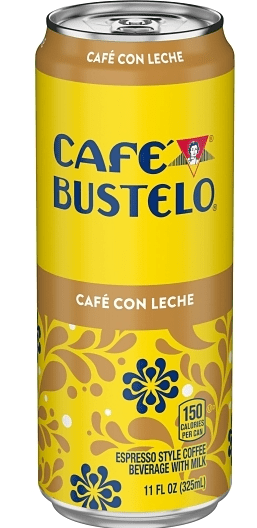 (S5 - 03) Box - US - Beverage - Coffee - Cafe Bustelo - Cafe Con Leche 11 Fl Oz (325ml) x 12 units (Buyer is responsible if drinks may leak during shipping and weather) - SugarMarket.ca