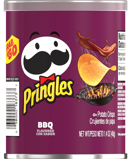 (S6 - 03) Box - US - Chips - Pringles - BBQ Potato Crisp 1.4oz (40g) x 12 units - SugarMarket.ca