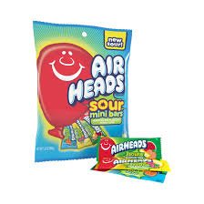 (S6 - 03) Box - US - Peg Bag - Airheads Assorted SOUR Mini Bars 3oz x 12 Units - SugarMarket.ca