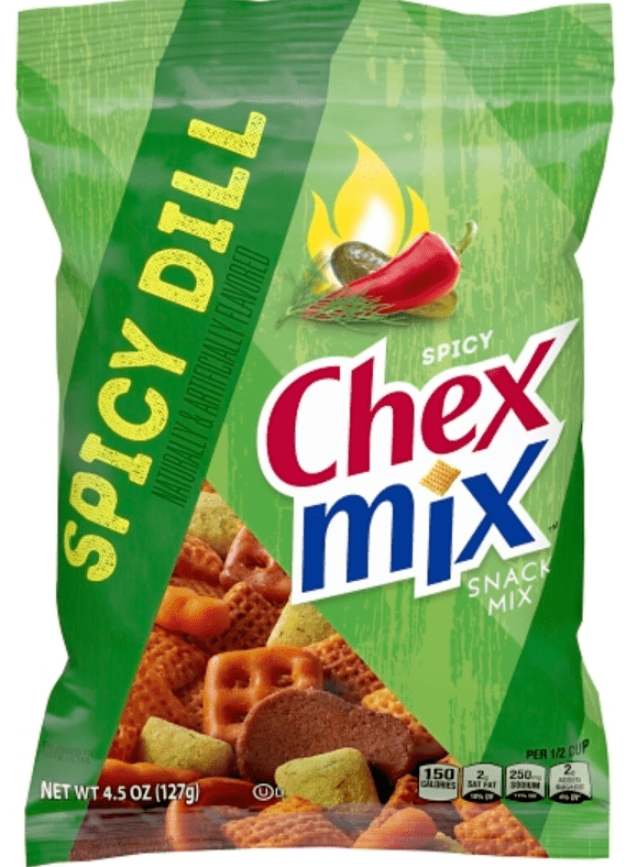 (S6 - 04) Box - US - CHIPS - Chex Mix - Spicy Dill 4.5oz (127g) x 8 units (chips bags may deflated during shipping) - SugarMarket.ca