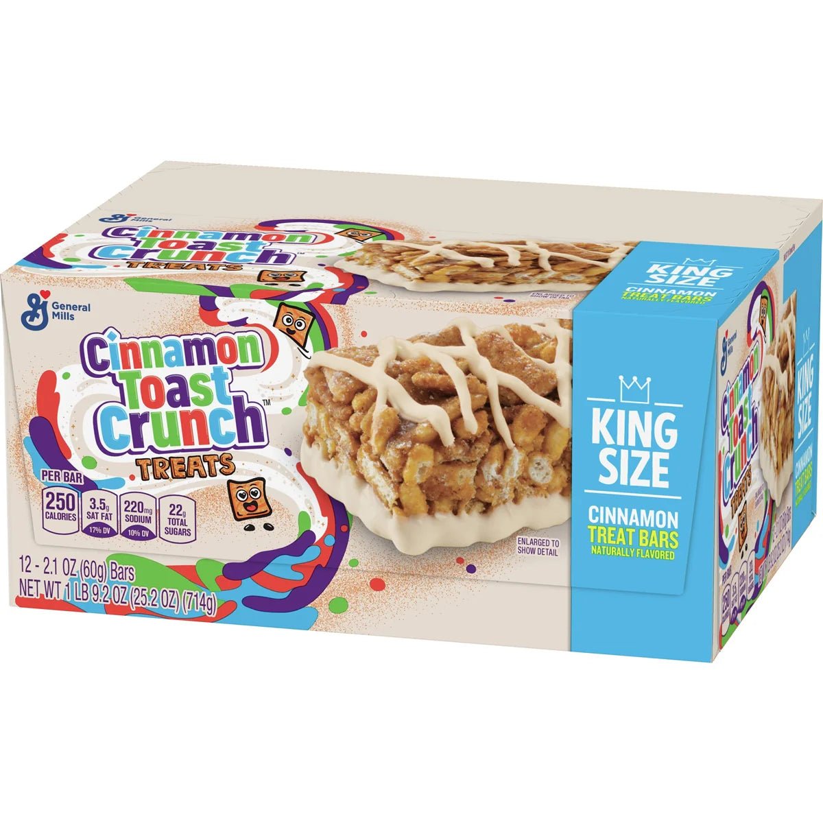 (S6 - 05) Box - US - Treat Bars - King Size - Cinnamon Toast Crunch 2.10oz (60g) x 12 units (Best Before january 08,2026) - SugarMarket.ca