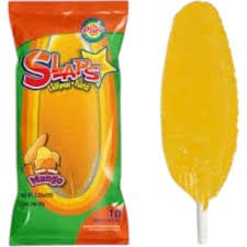 (S6 - 06) Box - Slaps Candy - MANGO 10 - Pk 3.33OZ (95g) x 25 units - SugarMarket.ca