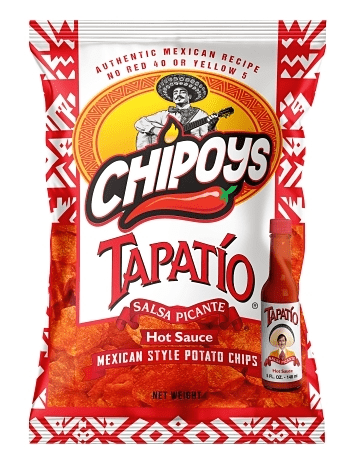 (S6 - 06)Box - Chips - Chipoys Tapatio Potato Chip 2.5oz (71g) x 10 Units - SugarMarket.ca