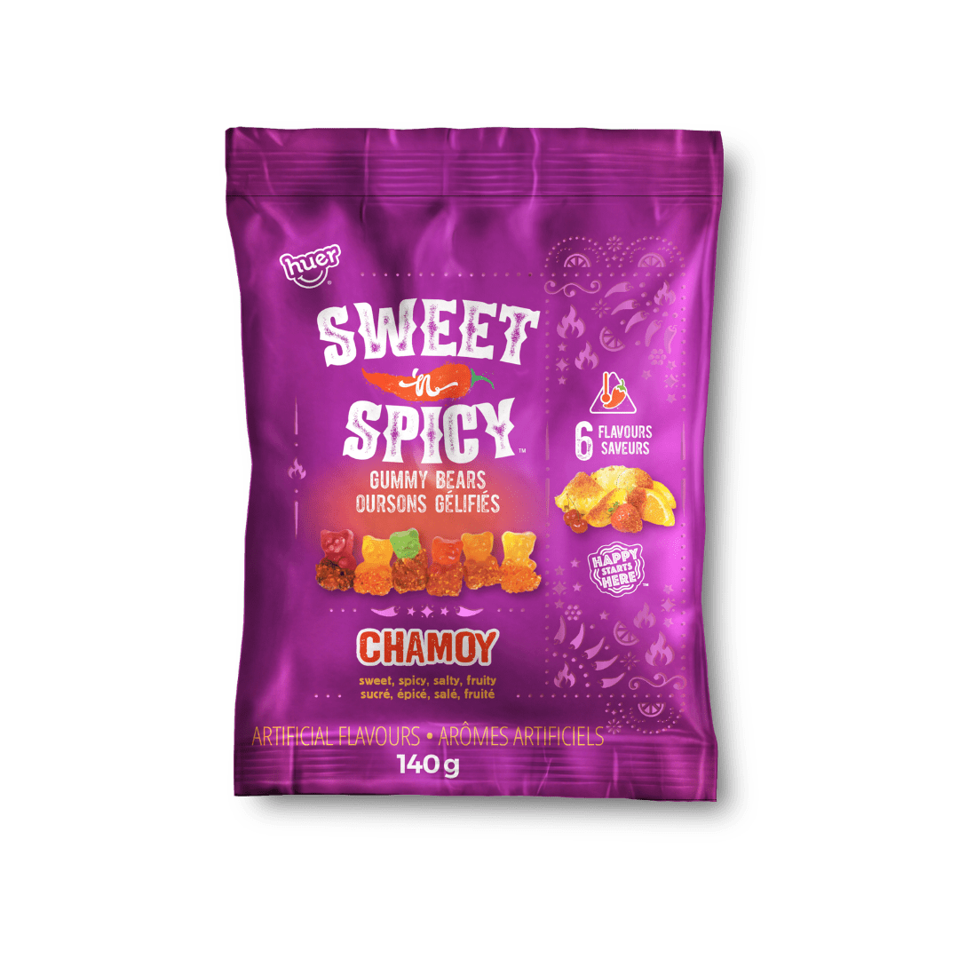 (S6 - 09) Box - Huer - PEG - Chamoy - Sweet n Spicy Bears 140g x 12 units - SugarMarket.ca