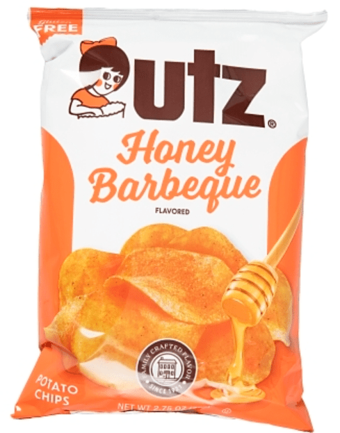 (S6 - 12) Box - US - Chips - Utz - Honey Barbeque Chips 2.75oz (78g) x 14 Bags (Best Before - Nov 3,2025) - SugarMarket.ca