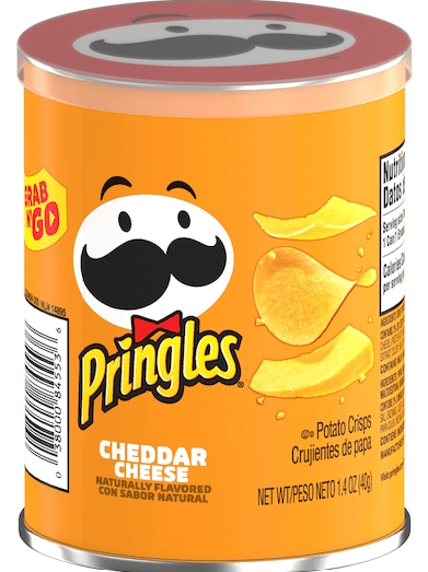 (S7 - 01) Box - US - Chips - Pringles - Cheddar Cheese Potato Crisp 1.4oz (40g) x 12 units - SugarMarket.ca