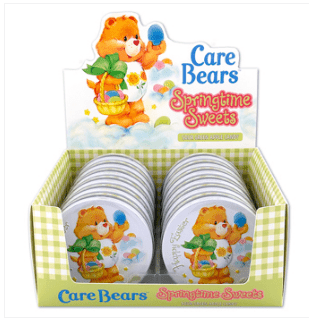 (S8 - 09)Box - Easter - Care Bears Springtime Sweets Tin x 12 Units - SugarMarket.ca