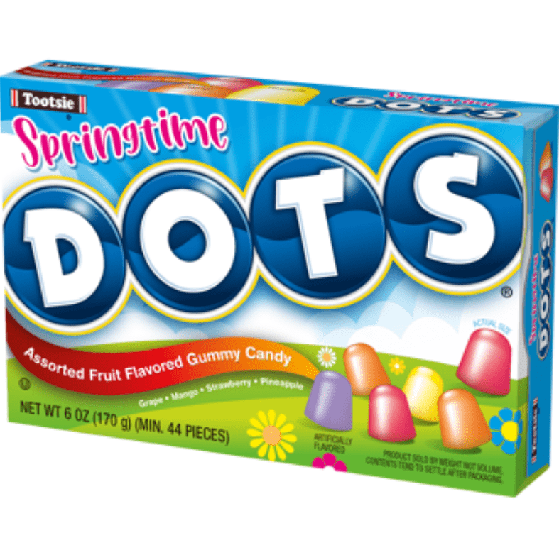 (S8 - 11) Box - Easter - Theater Box Tootsie Dots - Springtime 6oz (170g) x 12 Units - SugarMarket.ca