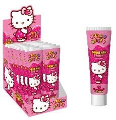 (S9 - 02) Box - TURKEY - HELLO KITTY - SOUR GEL TUBE 35g x 24 units - SugarMarket.ca