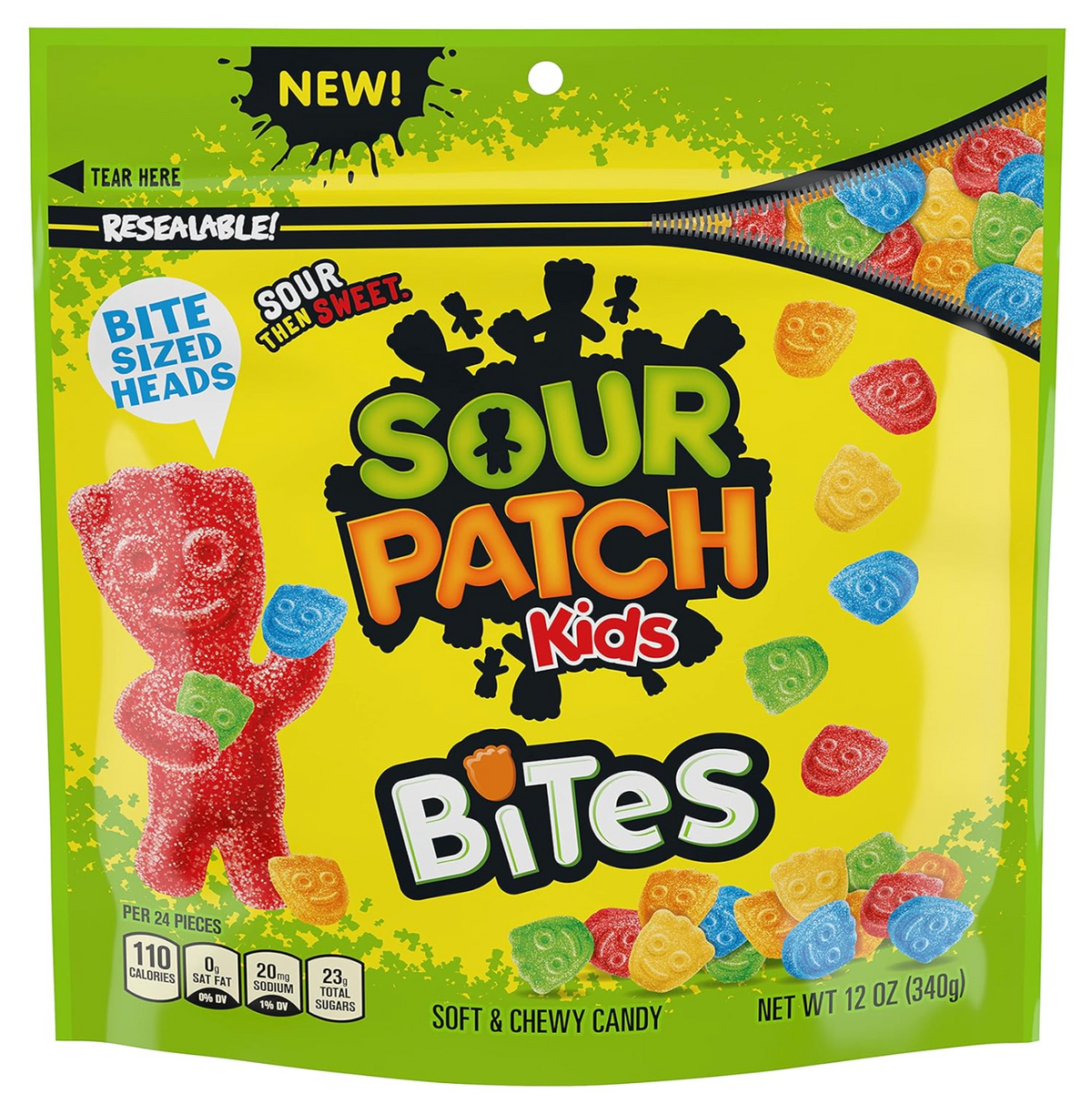 Sour Patch Kids Bites SUB Bag 12 OZ (340g) x 12 units
