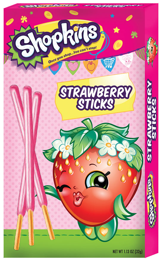 Boston America - Strawb Sticks - Shopkins 32g x 12 units