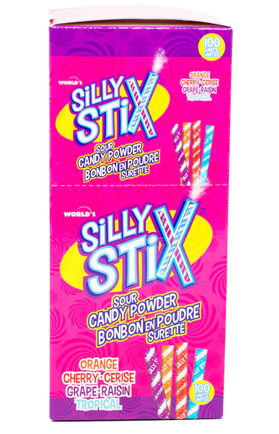(S1-05) Silly Stix Strawz (100 Pack) 186g x 1 Unit