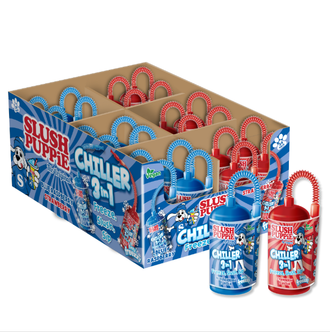 (S4-01) Slush Puppie Chiller 3 in 1 Bottle 180ml x 24 Units