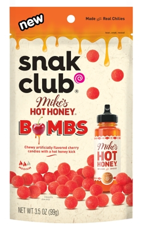 (S6-10) Single - US - SNAK CLUB - Mike Hot Honey Bombs 3.5 oz (99g) x 1 Unit