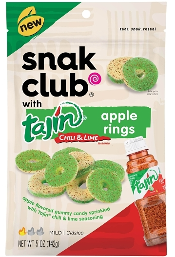 (S6-14) US - Snak Club - Tajin - Apple Gummy Rings 5 oz (142g) x 6 units